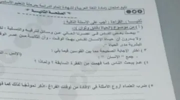 طلاب الشهادة الإعدادية محافظة القليوبية يبحثون عن جمع كلمة إنسان